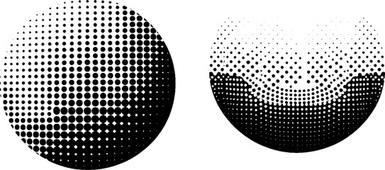 Halftone dot tone grunge effect abstract pattern texture vector graphic retro illustration.gradient geometric element art shape modern creative pop wallpaper vintage monochrome print frame - obrazy, fototapety, plakaty