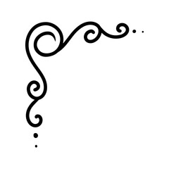 Simple vintage corner element