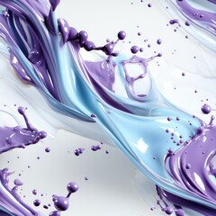 Fototapeta premium Seamless abstract liquid splashes pattern background