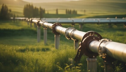 gas  pipelines under water, energy concept