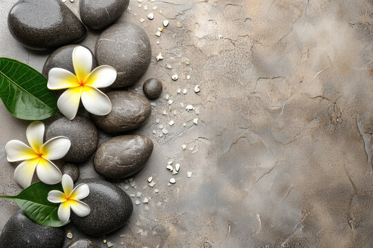 Spa background with stones