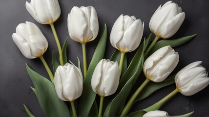 white tulips