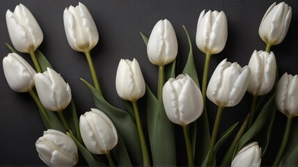 white tulips