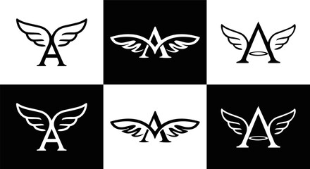 A letter logo design for fashion and beauty and spa company. A letter vector icon.