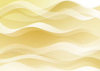 曲線　流線　波　和　ゴールド　イメージ　背景