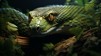 Fototapeta premium snake in the zoo