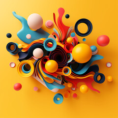 abstract background with circles