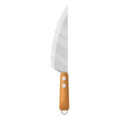 A grilling knife. Vector illustration on a white background