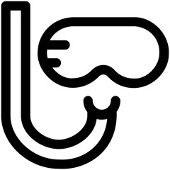 Diving Mask Vector Icon
