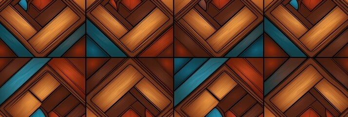 Mahogany tiles, seamless pattern, SNES style
