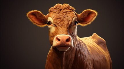 cow in a natural environment generative AI