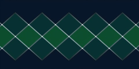 Fototapeta na wymiar Navy argyle and forest green diamond pattern, in the style of minimalist background