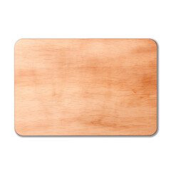 New smooth wooden texture rectangular sign top view