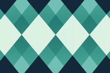 Navy argyle and mint diamond pattern, in the style of minimalist background