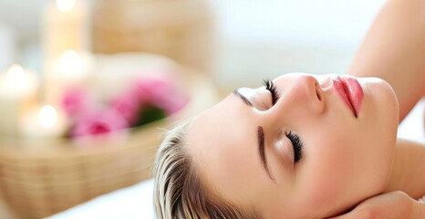 Woman Receiving Relaxing Massage at Spa Retreat Generative AI