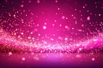 Pink glow particle