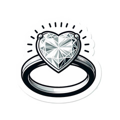 Heart Shaped Diamond ring