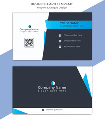 Clean And Unique Professional Business Card Template