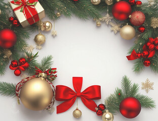 Fototapeta na wymiar christmas background with gift box and christmas tree