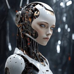 Explore the future with artificial intelligence as female robots redefine innovation and human interaction. A world where technology and femininity converge for a dynamic and progressive future.