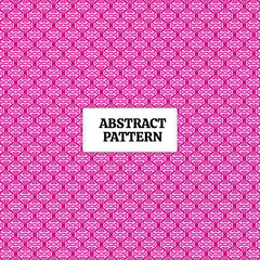 Pink and white geometric pattern with a white background. Perfect for feminine branding, textile design, stationery, and social media graphics. Adds a modern and elegant touch.