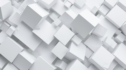 3D abstract background with squares