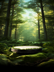 Podium, booth, stage, product background for product display, blank display