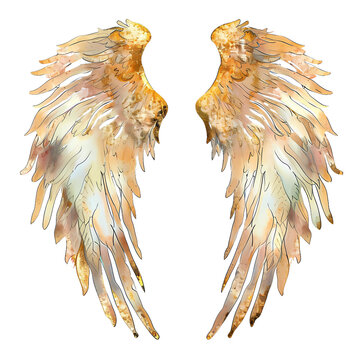 gilded angel wings