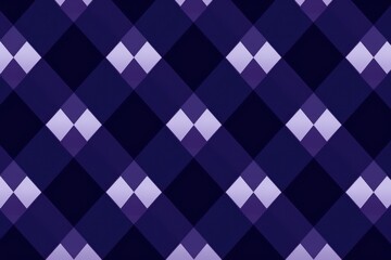 Navy argyle and purple diamond pattern, in the style of minimalist background
