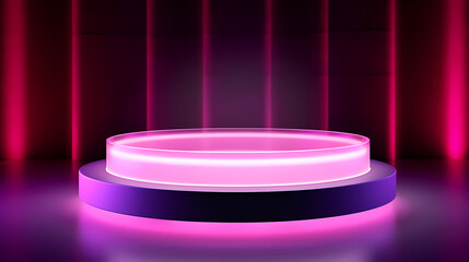 Podium, booth, stage, product background for product display, blank display