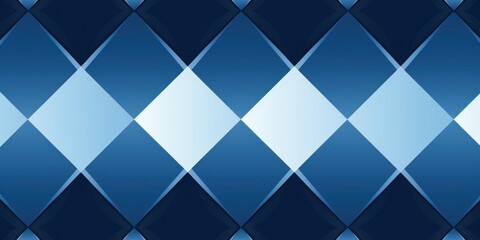 Navy argyle and sky blue diamond pattern, in the style of minimalist background