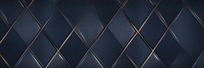 Navy argyle and slate diamond pattern, in the style of minimalist background