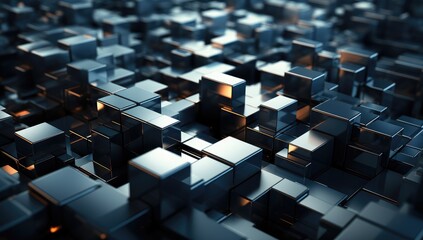 A mesmerizing display of geometric symmetry captured in a screenshot of a towering stack of cubes