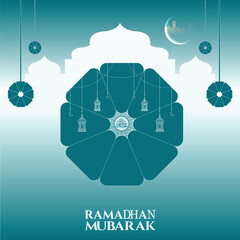 Ramadan Kareem maroon background Islamic social media banner free vector 2024