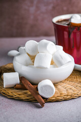 White Fluffy white marshmallows