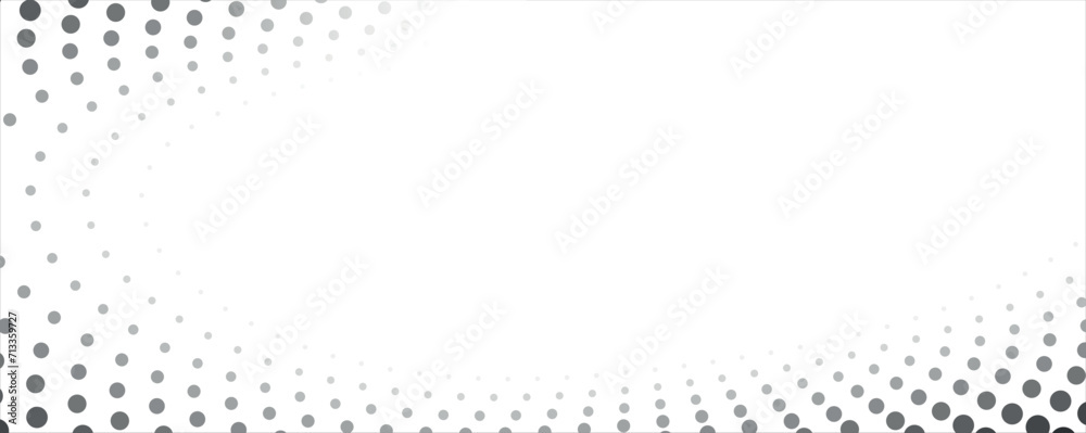 Poster black and white dotted halftone background. grunge halftone vector background in black and white col