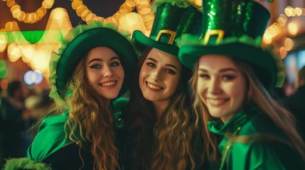Foto op Plexiglas Women dressed up like Leprechauns celebrating Saint Patrick's day © RMedia