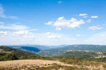 Fototapeta na wymiar Ribeira Sacra landscape, Galicia, Spain panorama