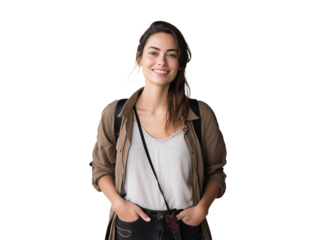 Portrait of a woman in casual attire