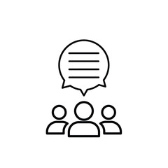 speaking people icon vector