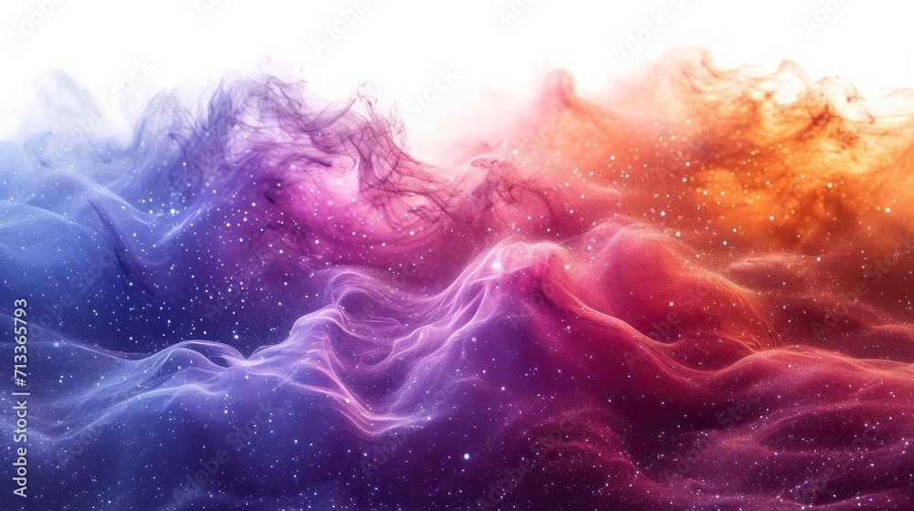Wall mural a multicolored background with a white space in the middle and stars in the middle of the space in t