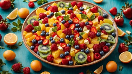 Create a visually stunning image of a vibrant fruit
