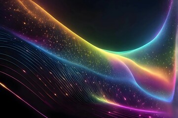 Wave Of Sound and music visualization, 4k Background 