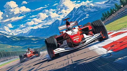 Foto op Canvas Formula 1 Anime © emir