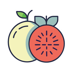 Passion Fruit cute fruit illustration EPS