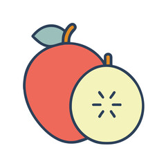 Mango cute fruit illustration EPS