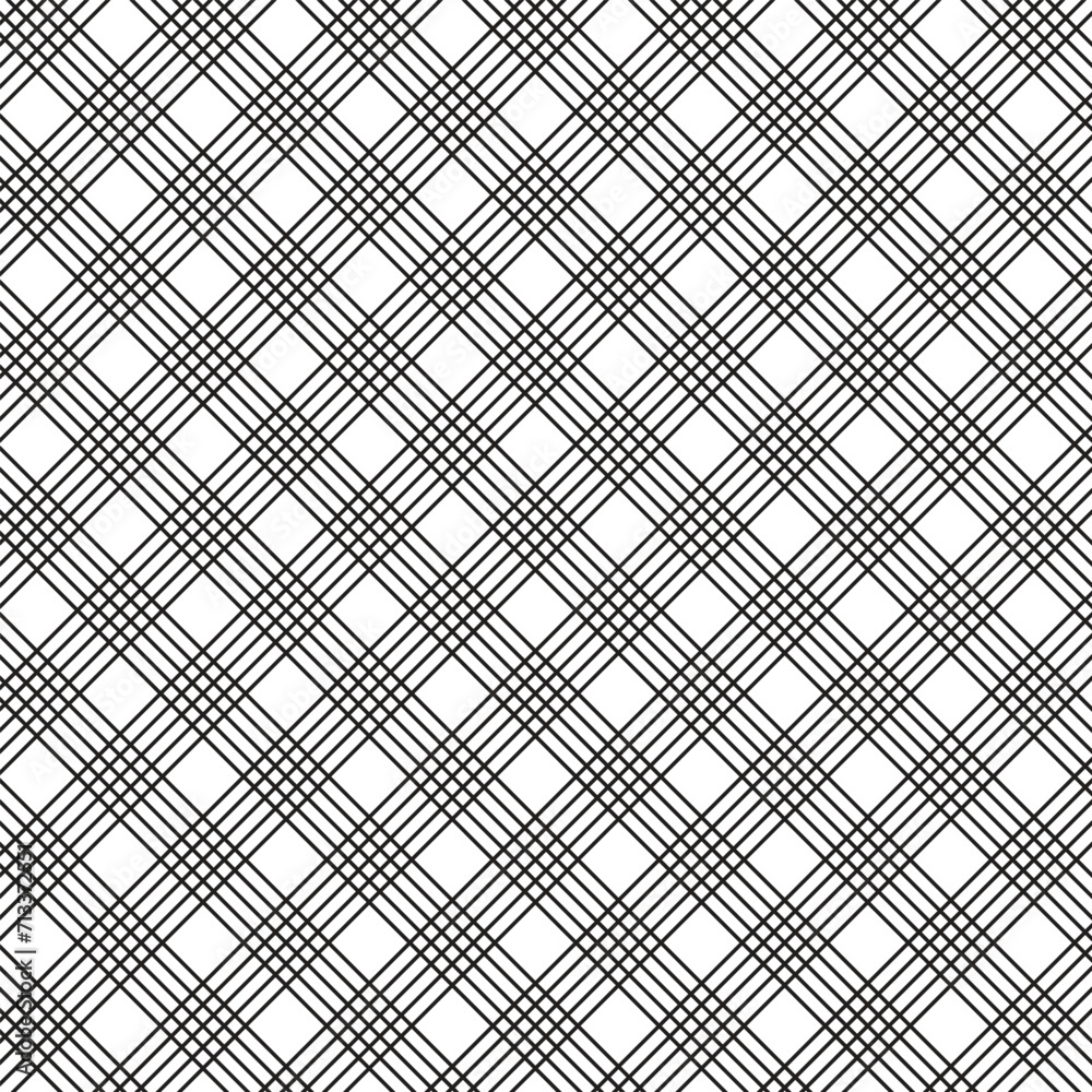 Aufkleber abstract seamless minimalistic thin cross line pattern art.