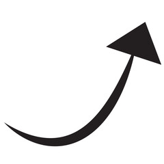 Bold arrow sign collection, set of black arrows icons, isolated on white background