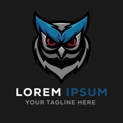 Owl vector for logo or icon clip art