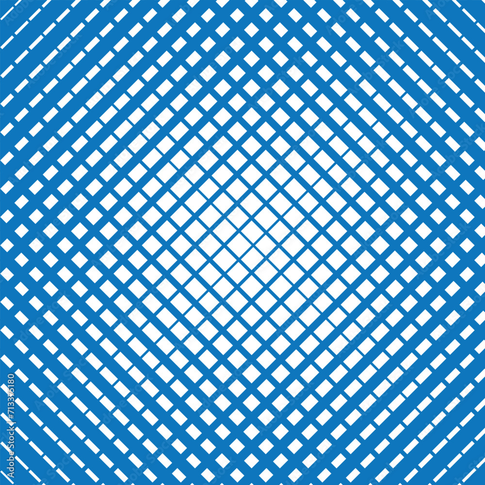 Poster abstract seamless minimalistic blue halftone pattern.